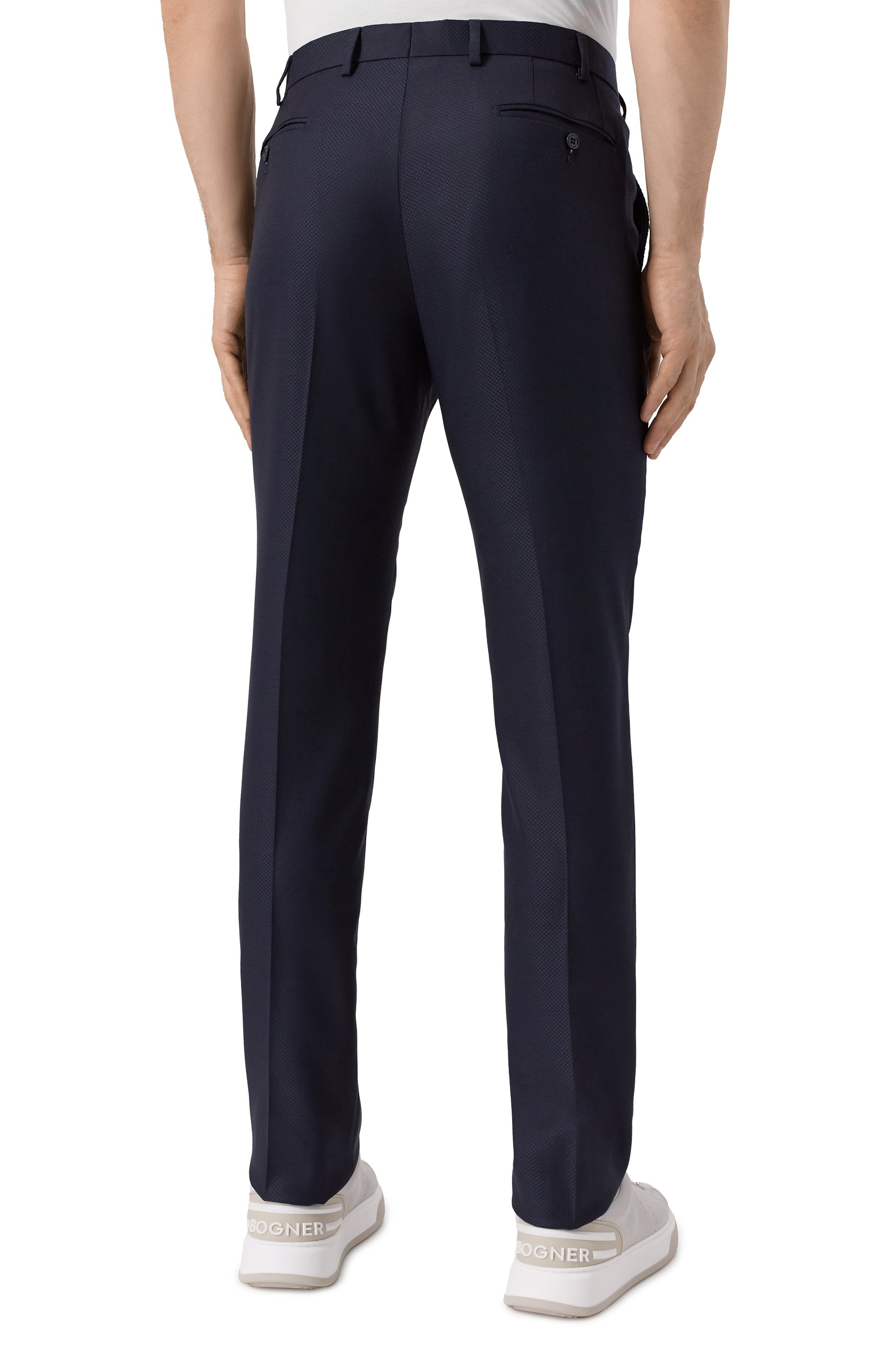 Брюки из шерсти и хлопка EMPORIO ARMANI, арт. EM000032/TE13605, фото 4