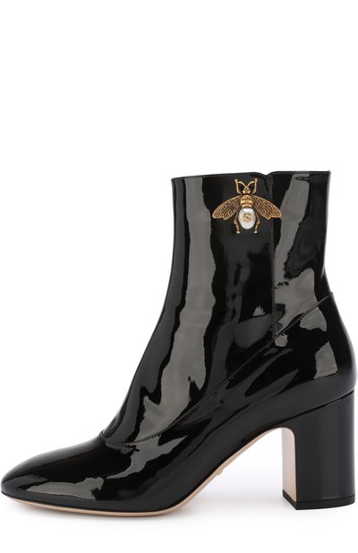 Лаковые ботильоны lois на устойчивом каблуке GUCCI, арт. 475831/BNC00, фото 3