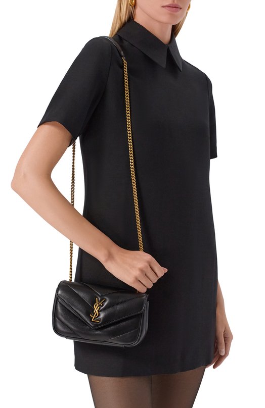Сумка Loulou mini Saint Laurent 821749/AAEAX Чёрный  821749/AAEAX Фото 2