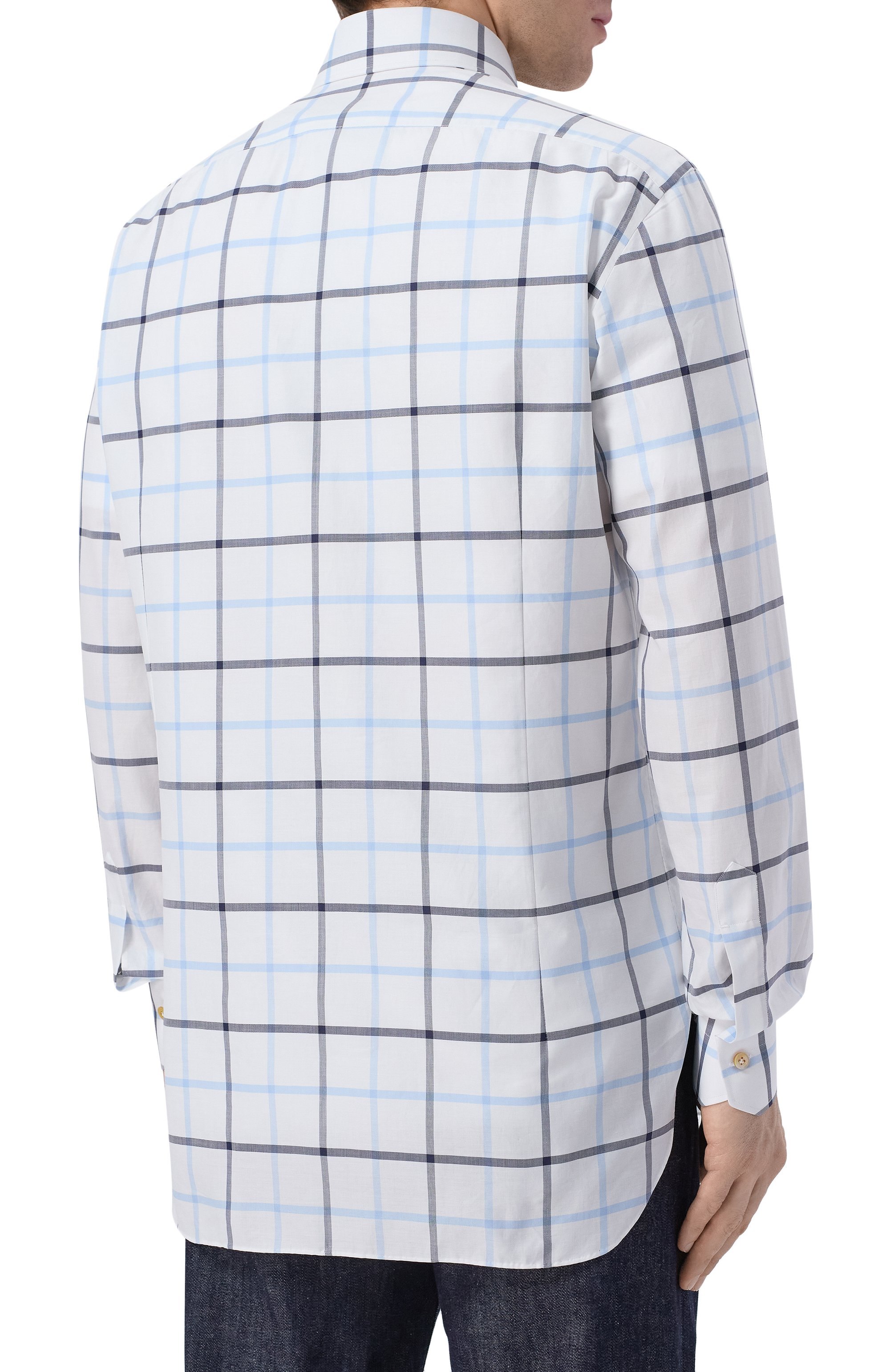 Хлопковая рубашка KITON, арт. UCCH09683, фото 4