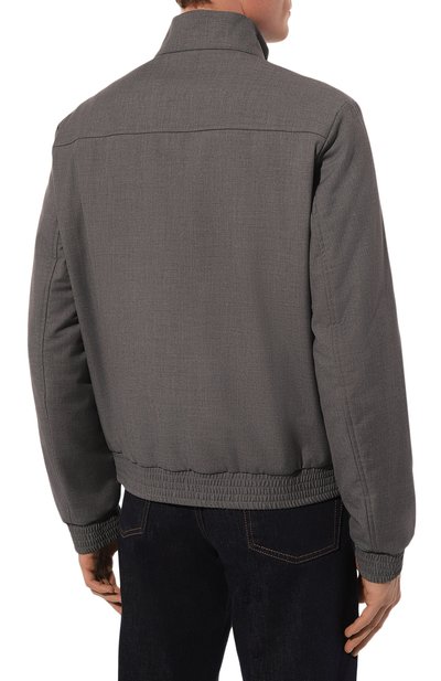 Бомбер CANALI темно-серого цвета по цене 92400 руб., арт. 040903/SG02953, фото 4 Бомбер CANALI, арт. 040903/SG02953, фото 4