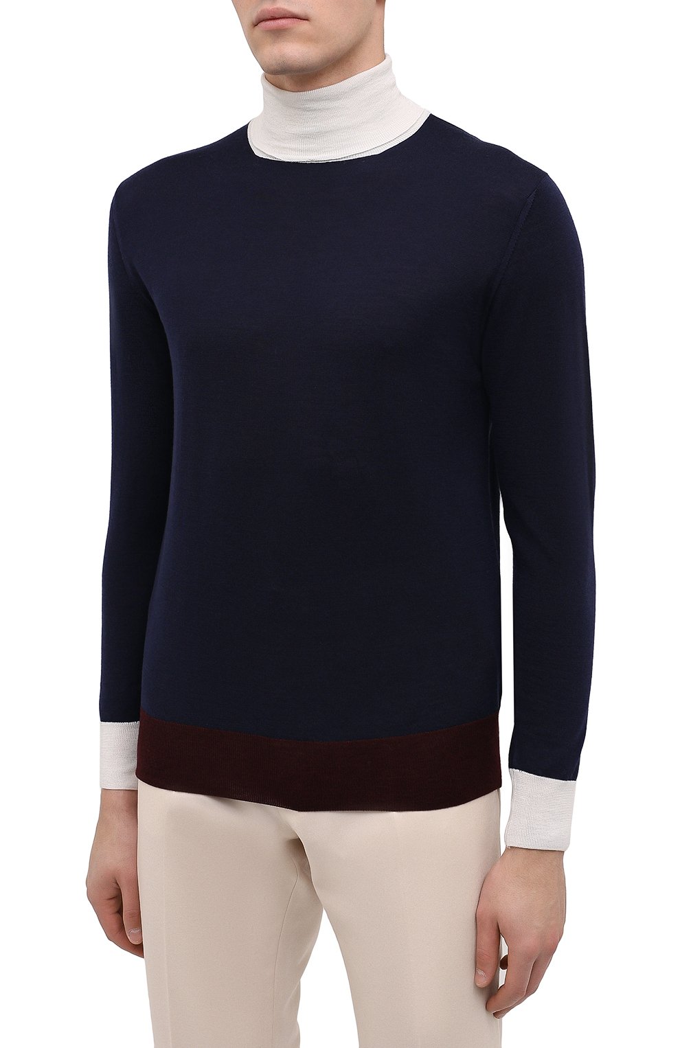 Водолазка из шерсти и шелка ELEVENTY PLATINUM, арт. B76MAGB36 MAG0B021, фото 3