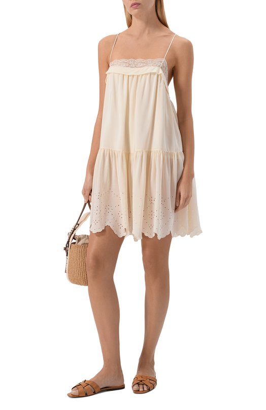 Кожаные шлепанцы Tribute Saint Laurent 748576/0WX00 Коричневый  748576/0WX00 Фото 3