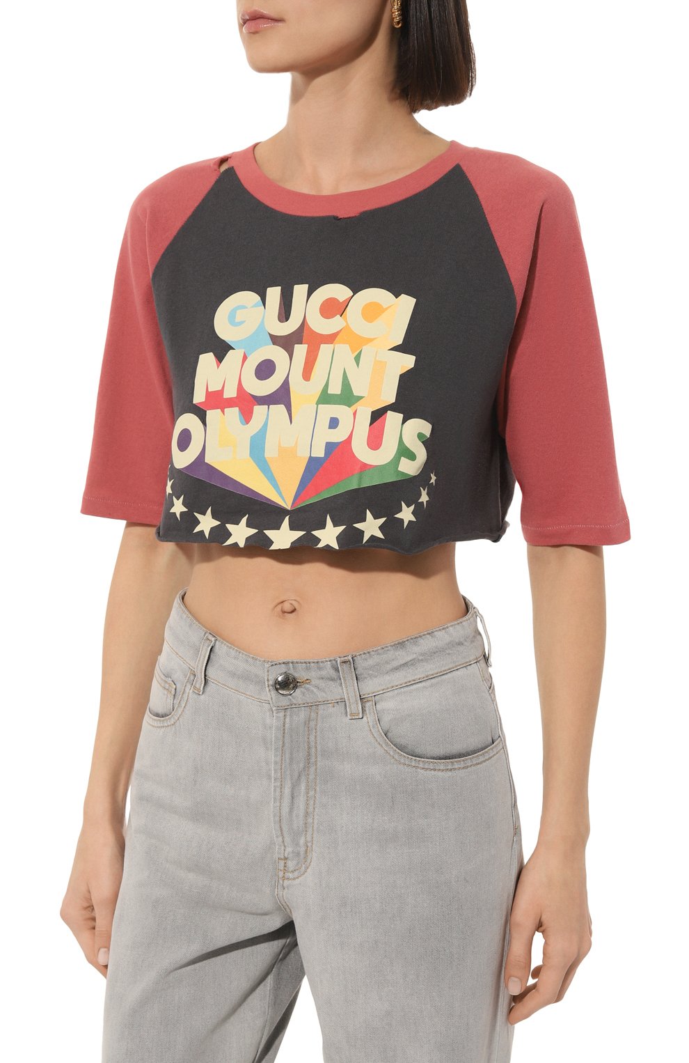 Хлопковая футболка GUCCI, арт. 653290 XJDJY, фото 3