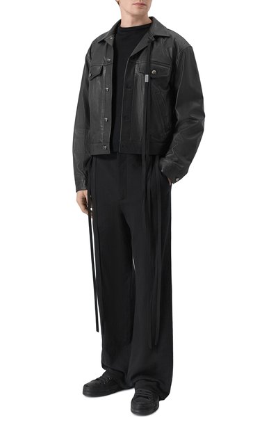 Кожаная куртка ANN DEMEULEMEESTER, арт. B0012717/LT038, фото 2