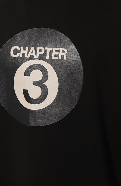 Хлопковая футболка TEE LIBRARY, арт. TC0T-13-BK, фото 5