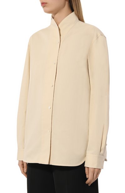 Хлопковая рубашка TOTEME, арт. 241-WRT993-FB0070, фото 3