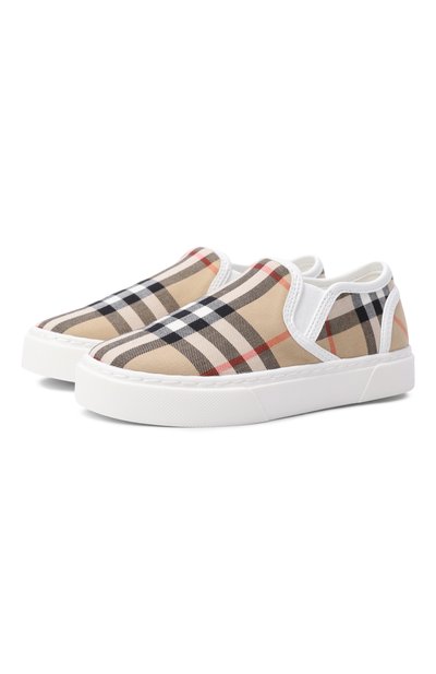 Хлопковые слипоны BURBERRY, арт. 8118189