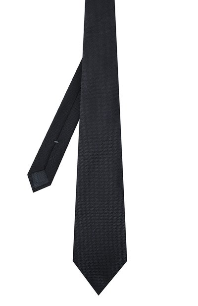 Шелковый галстук ZEGNA темно-синего цвета по цене 23700 руб., арт. Z8E40/1UM, фото 2 Шелковый галстук ZEGNA, арт. Z8E40/1UM, фото 2