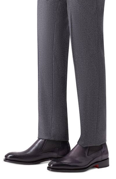 Кожаные челси carter SANTONI, арт. MCCG19108MC8HFUL, фото 3