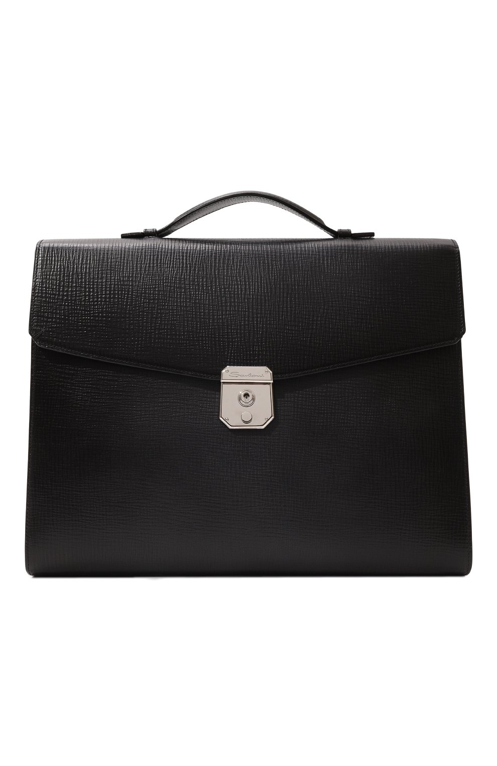 Портфель SANTONI черного цвета по цене 198000 руб., арт. UFBGA1992F0-APMC, фото 1 Портфель SANTONI, арт. UFBGA1992F0-APMC, фото 1