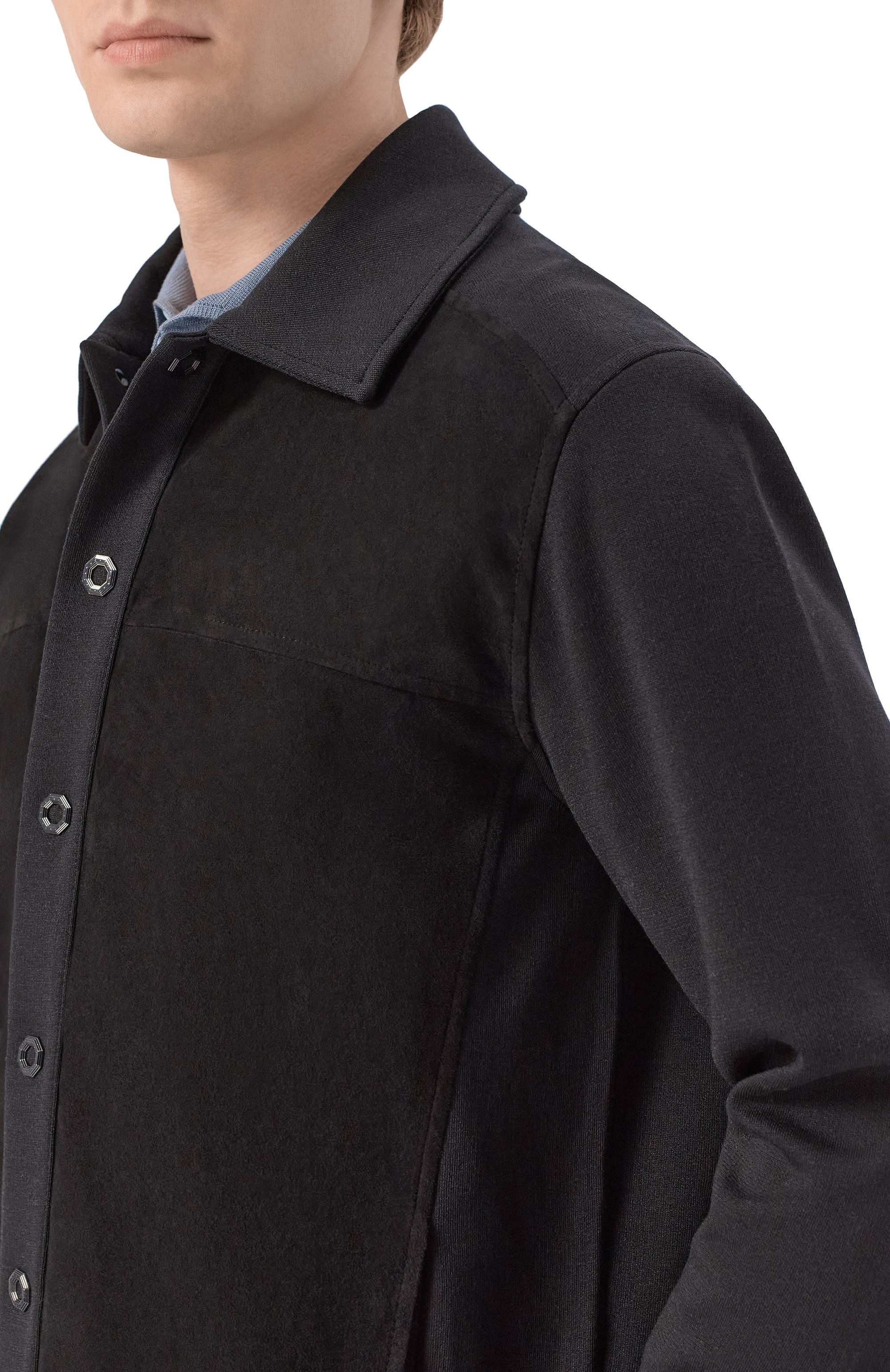 Кардиган с замшевой отделкой STEFANO RICCI, арт. KJ16593PAB/R26107, фото 5