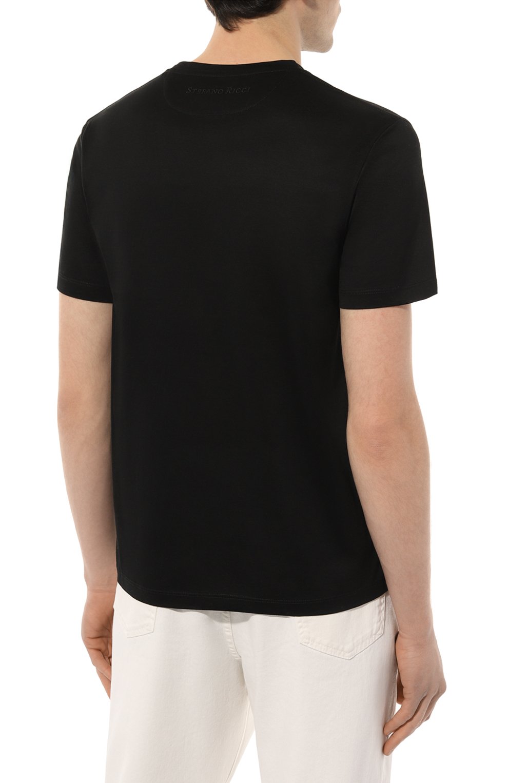 Хлопковая футболка  STEFANO RICCI, арт. MNH4103000/TE0001, фото 4