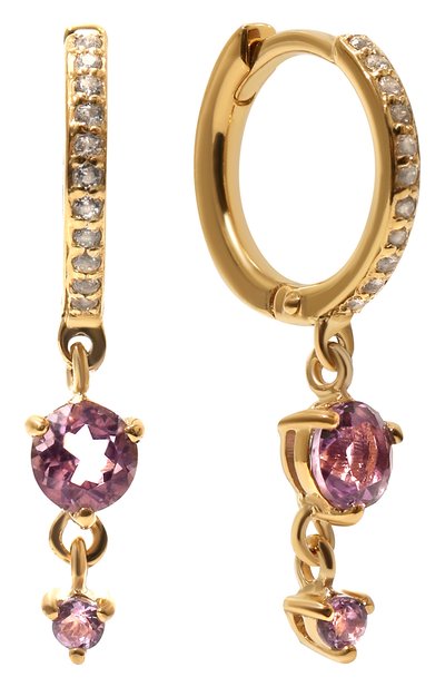 Серьги с аметистом MOONKA, арт. ec-err-amt, фото 1