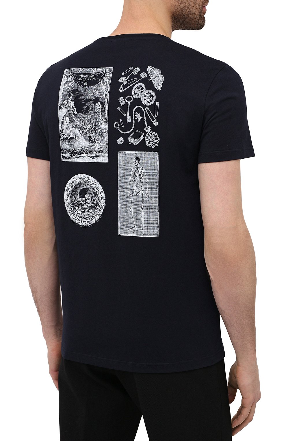 Хлопковая футболка ALEXANDER MCQUEEN, арт. 649874/QQZ54, фото 4