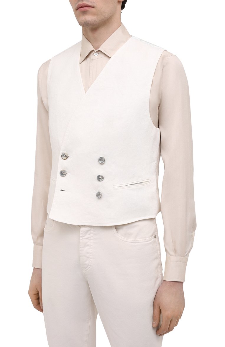 Льняной жилет GIORGIO ARMANI, арт. 1SGGK024/T02JV, фото 3