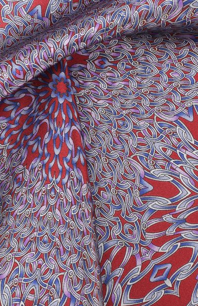 Шелковый платок ZILLI красного цвета по цене 8995 руб., арт. 50700/HANDKERCHIEFS, фото 2 Шелковый платок ZILLI, арт. 50700/HANDKERCHIEFS, фото 2