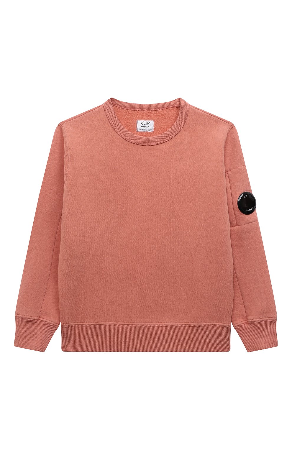 Хлопковый свитшот C.P. COMPANY розового цвета по цене 15700 руб., арт. 13CKSS016B-003878W, фото 1 Хлопковый свитшот C.P. COMPANY, арт. 13CKSS016B-003878W, фото 1
