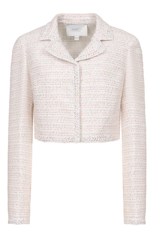 Твидовый жакет Giambattista Valli 26SSPVCA6087/01B0U Кремовый 26SSPVCA6087/01B0U