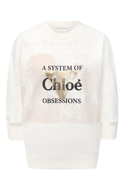 Хлопковый свитшот CHLOÉ, арт. CHC20AJH26085, фото 1