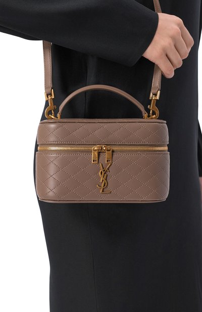 Сумка gaby SAINT LAURENT светло-коричневого цвета по цене 285000 руб., арт. 766731/1EL07_001, фото 2 Сумка gaby SAINT LAURENT, арт. 766731/1EL07_001, фото 2