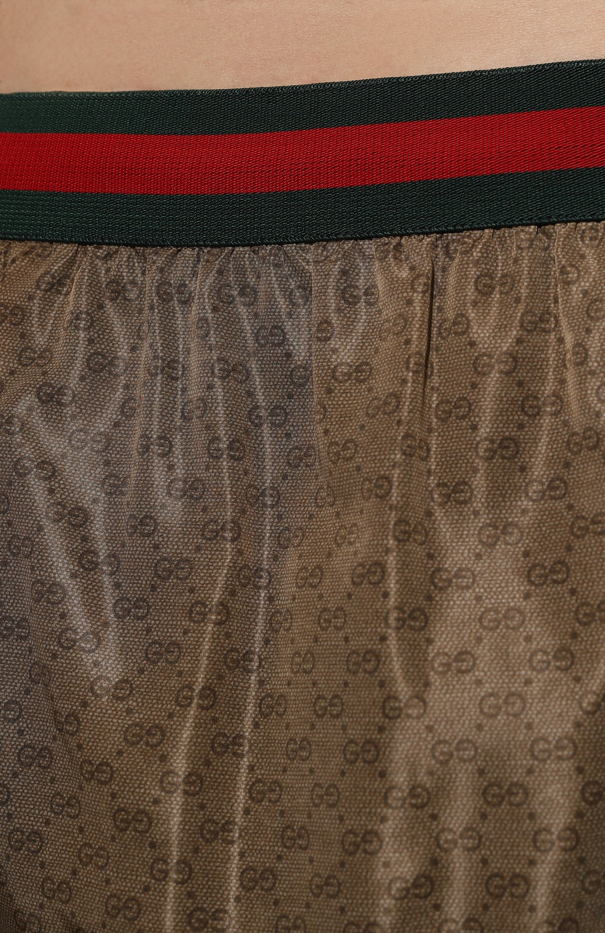 Плавки-шорты GUCCI коричневого цвета по цене 75150 руб., арт. 699086/XHAFY, фото 4 Плавки-шорты GUCCI, арт. 699086/XHAFY, фото 4