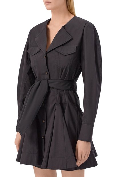 Хлопковое платье GANNI, арт. A1030479, фото 3