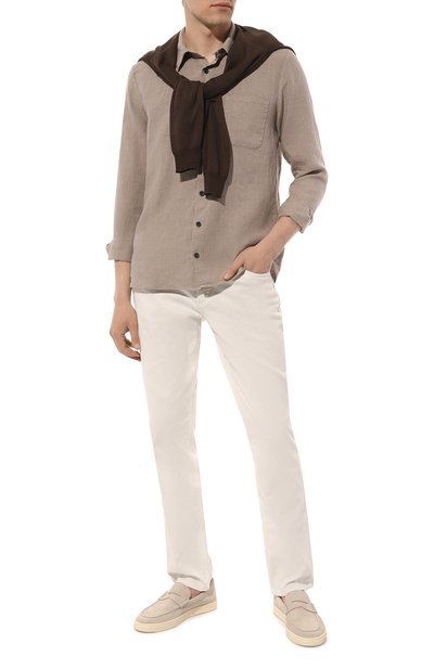 Льняная рубашка HANNES ROETHER, арт. 110322/K0N29ZESS.608, фото 2