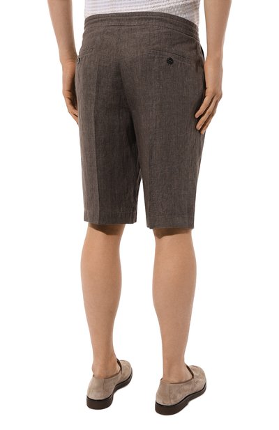 Льняные шорты ZEGNA, арт. UDI32A7/TB11, фото 4