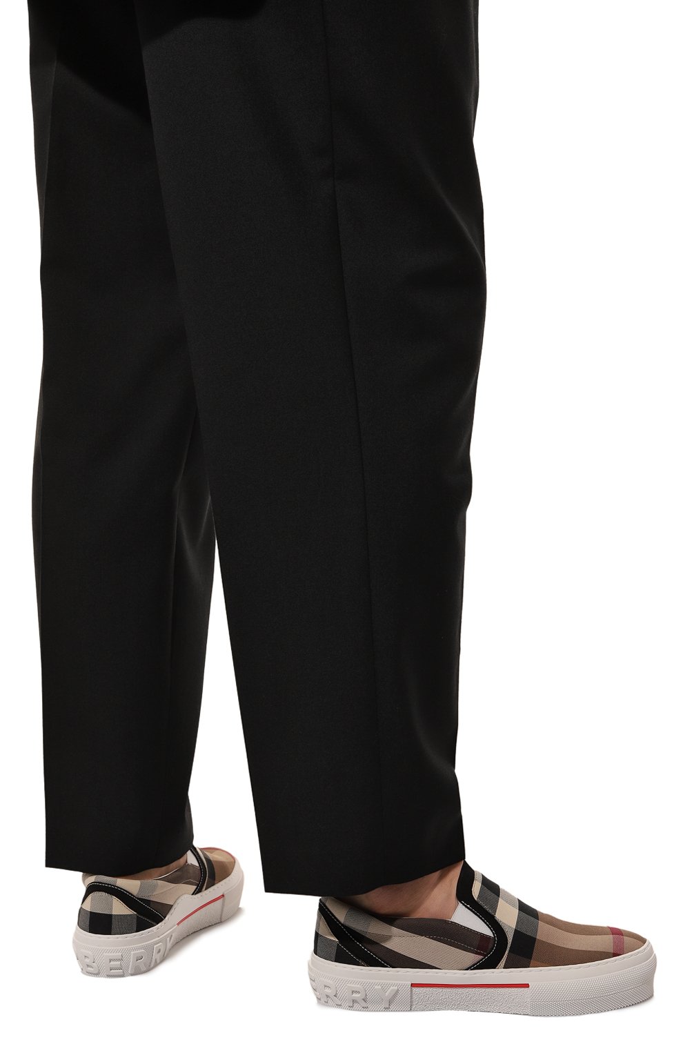 Хлопковые слипоны BURBERRY, арт. 8056762, фото 3