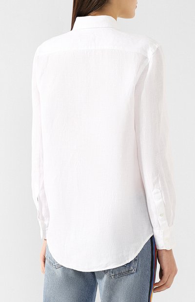 Льняная рубашка POLO RALPH LAUREN белого цвета по цене 11500 руб., арт. 211732641, фото 4 Льняная рубашка POLO RALPH LAUREN, арт. 211732641, фото 4