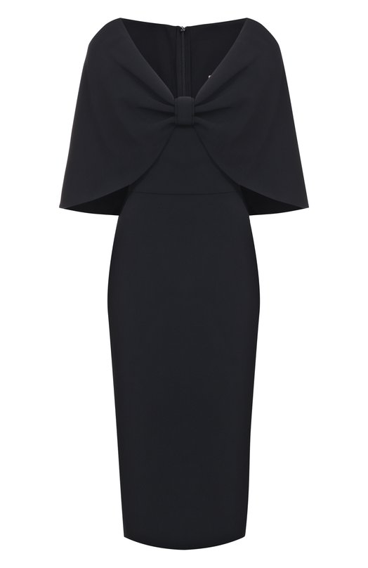 Шелковое платье Elie Saab D0834NP25/CD003 Чёрный D0834NP25/CD003