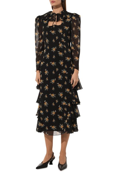 Платье из вискозы BOTROIS черного цвета по цене 39900 руб., арт. SKU09930233, фото 3 Платье из вискозы BOTROIS, арт. SKU09930233, фото 3