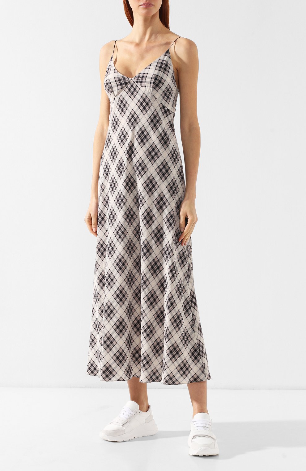Шелковое платье MARC JACOBS (THE) бежевого цвета по цене 47150 руб., арт. M4007788, фото 3 Шелковое платье MARC JACOBS (THE), арт. M4007788, фото 3