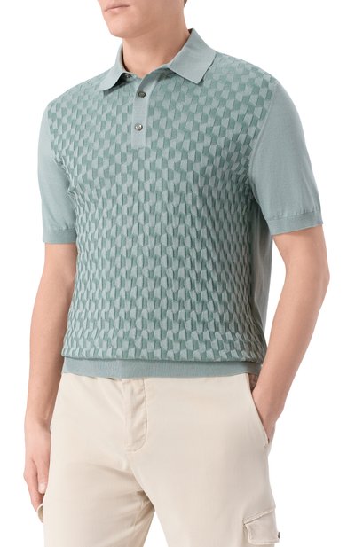 Поло из шелка и хлопка STEFANO RICCI, арт. K818110P13/F26176, фото 3