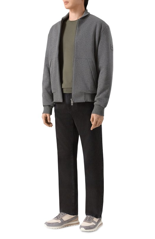 Джемпер из кашемира и шерсти Stefano Ricci W505506G10/W26150 Хаки  W505506G10/W26150 Фото 2