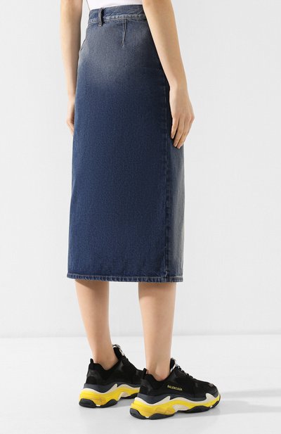 Джинсовая юбка BALENCIAGA синего цвета по цене 53650 руб., арт. 556741/TXE08, фото 4 Джинсовая юбка BALENCIAGA, арт. 556741/TXE08, фото 4