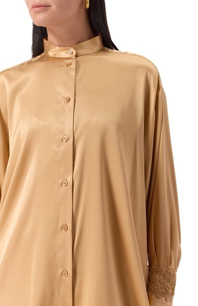 Атласная блузка ERMANNO SCERVINO, арт. D474K604TBW, фото 5