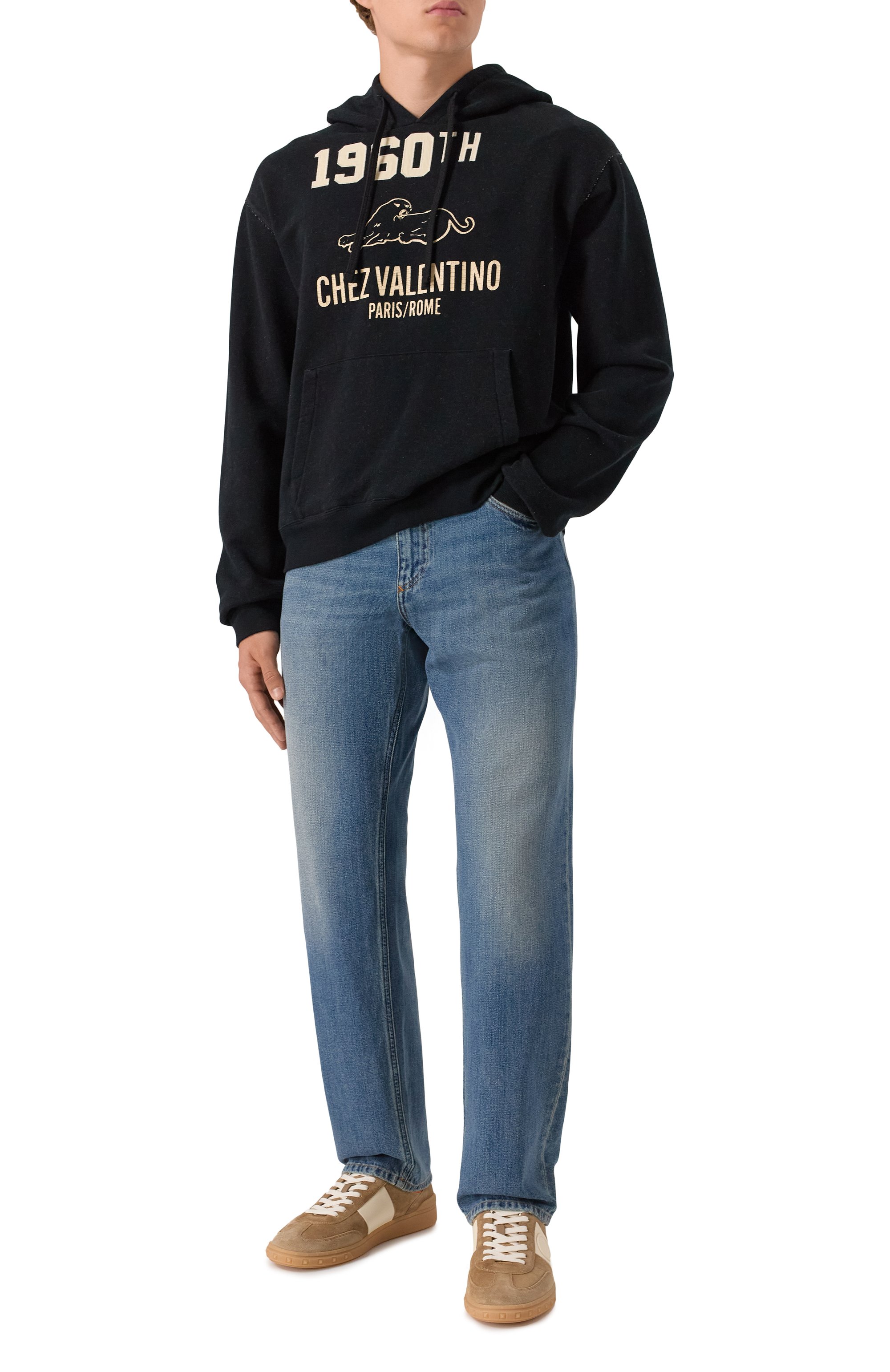 Худи из хлопка и вискозы VALENTINO, арт. 7V3MF29M/B1M, фото 2