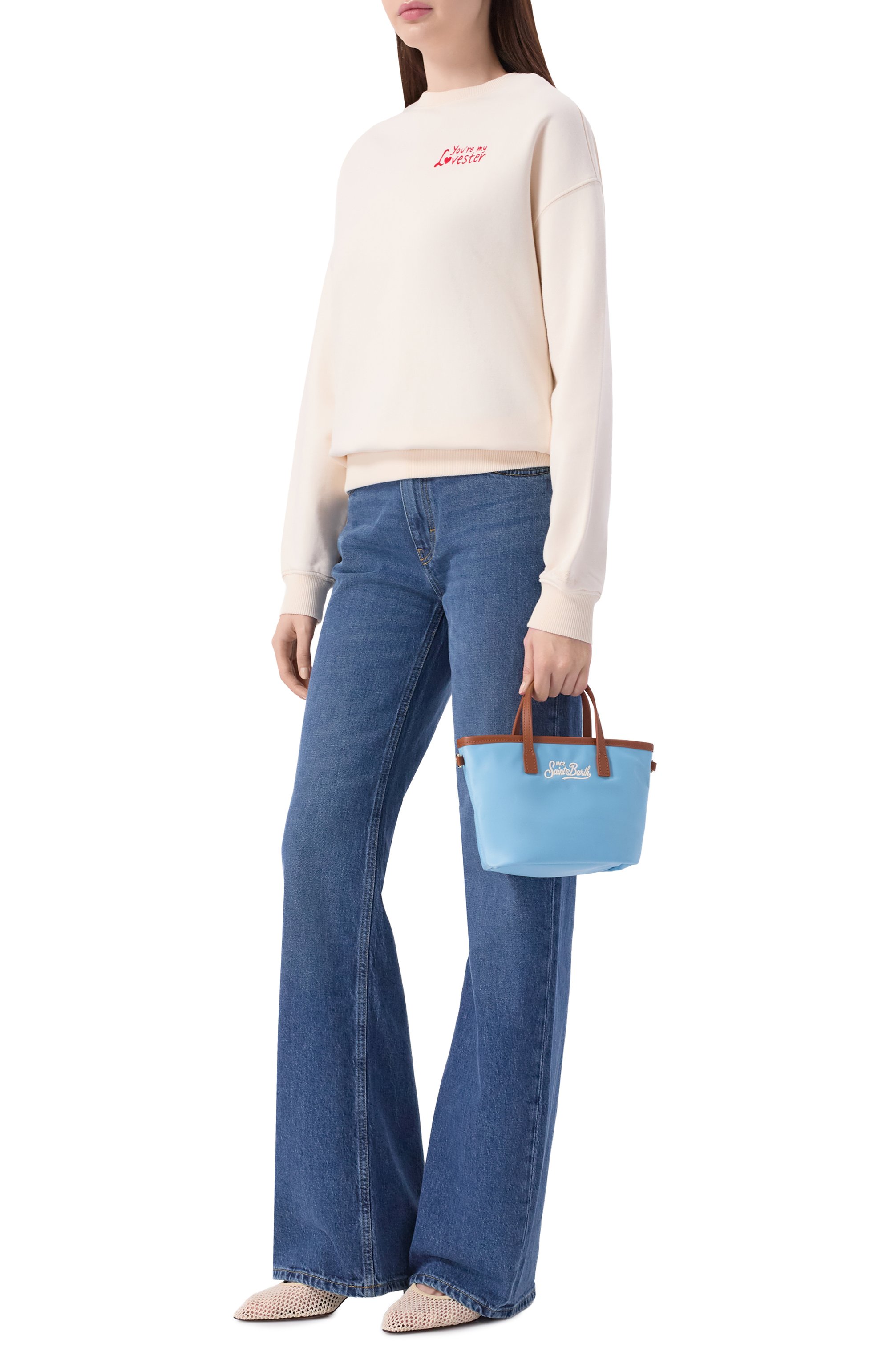 Сумка city mini MC2 SAINT BARTH голубого цвета по цене 14200 руб., арт. CB0005-01821L/CITY BAG MINI NYL0N, фото 3 Сумка city mini MC2 SAINT BARTH, арт. CB0005-01821L/CITY BAG MINI NYL0N, фото 3