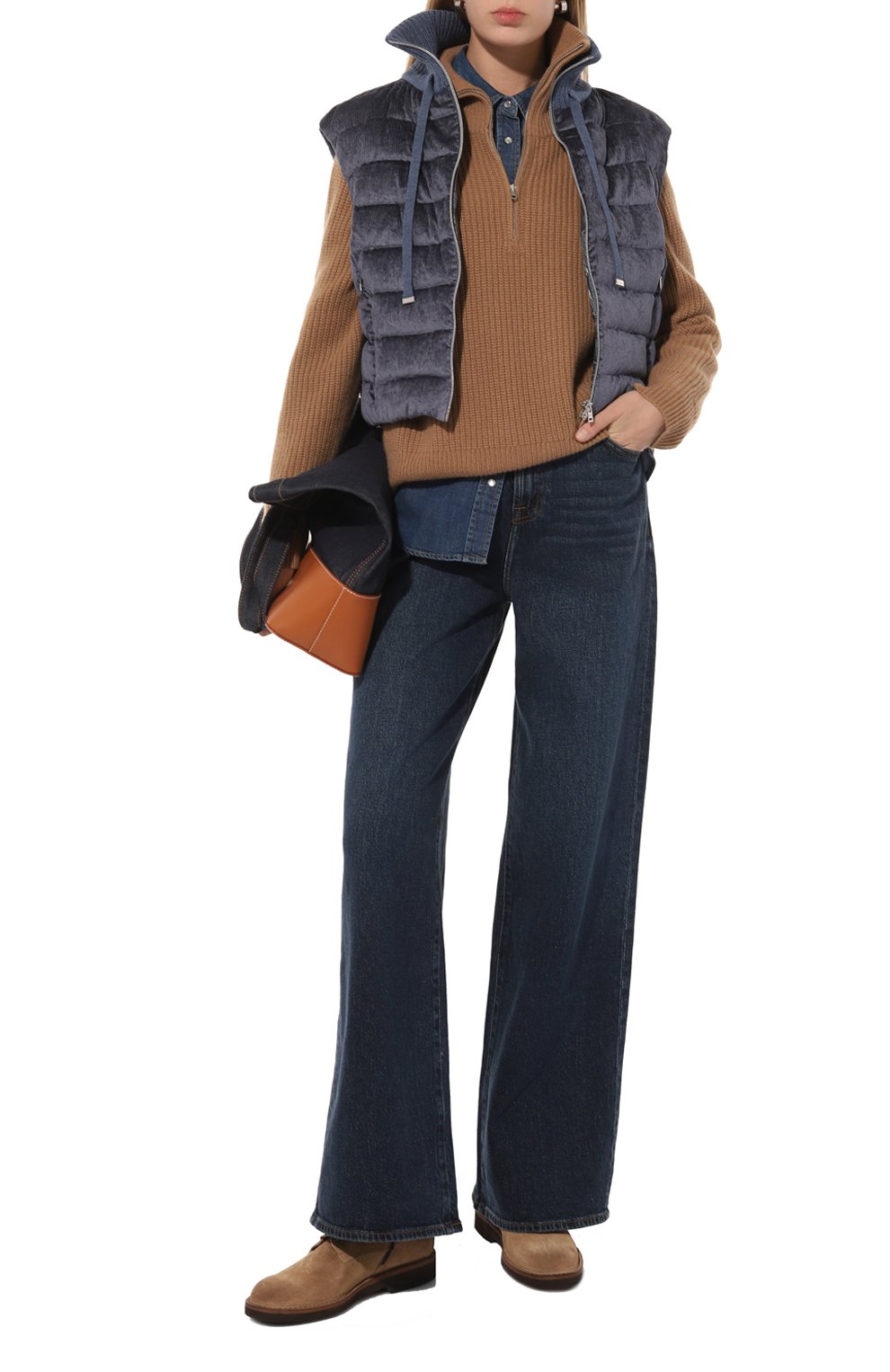 Джинсы 7 FOR ALL MANKIND темно-синего цвета по цене 22200 руб., арт. JSSUD480RT, фото 2 Джинсы 7 FOR ALL MANKIND, арт. JSSUD480RT, фото 2