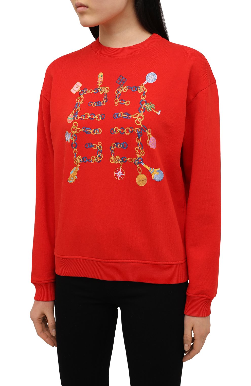 Хлопковый свитшот GIVENCHY, арт. BWJ0193Z4Q, фото 3