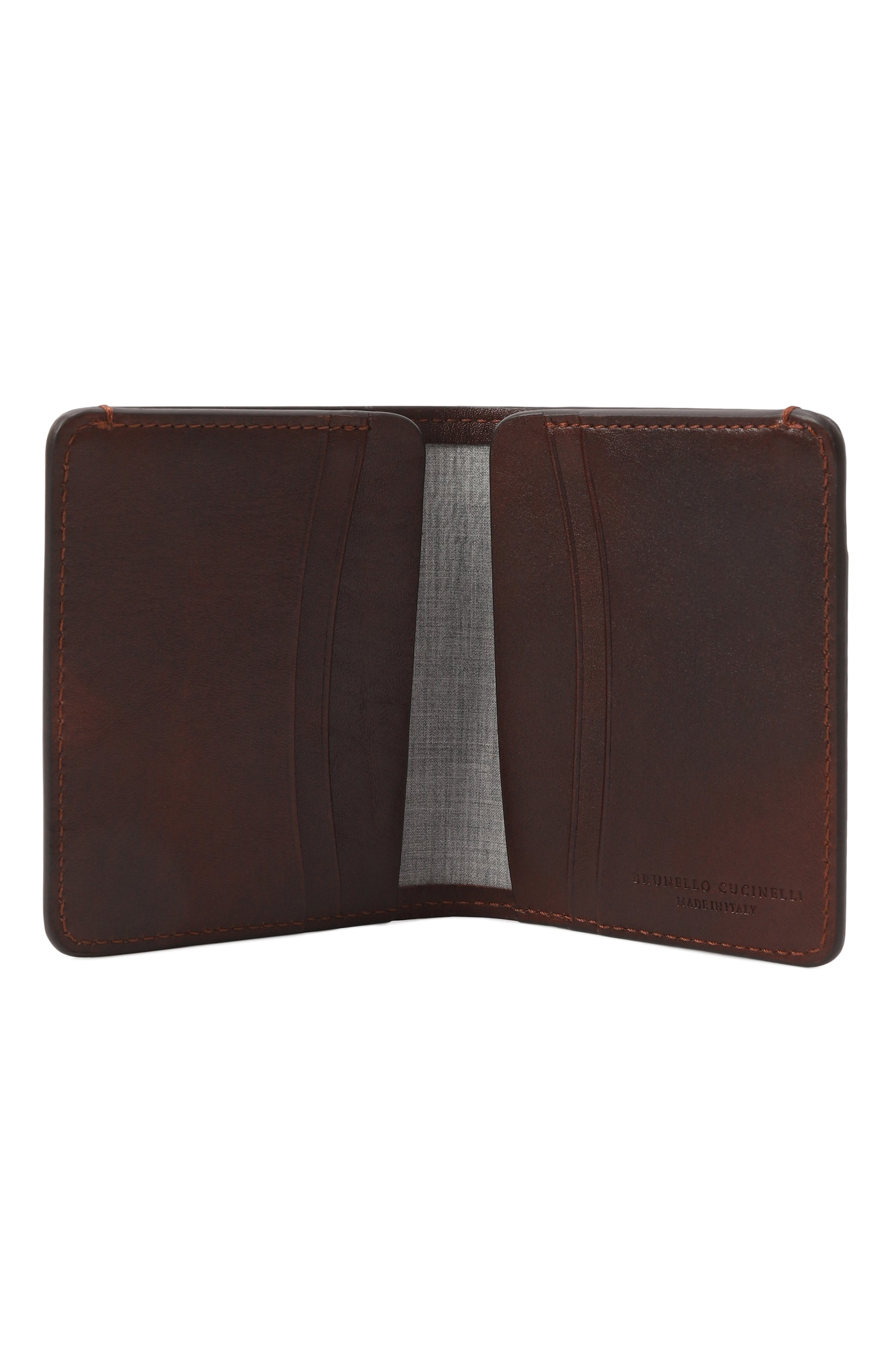 Кожаный футляр для кредитных карт BRUNELLO CUCINELLI, арт. MWCIU360, фото 3
