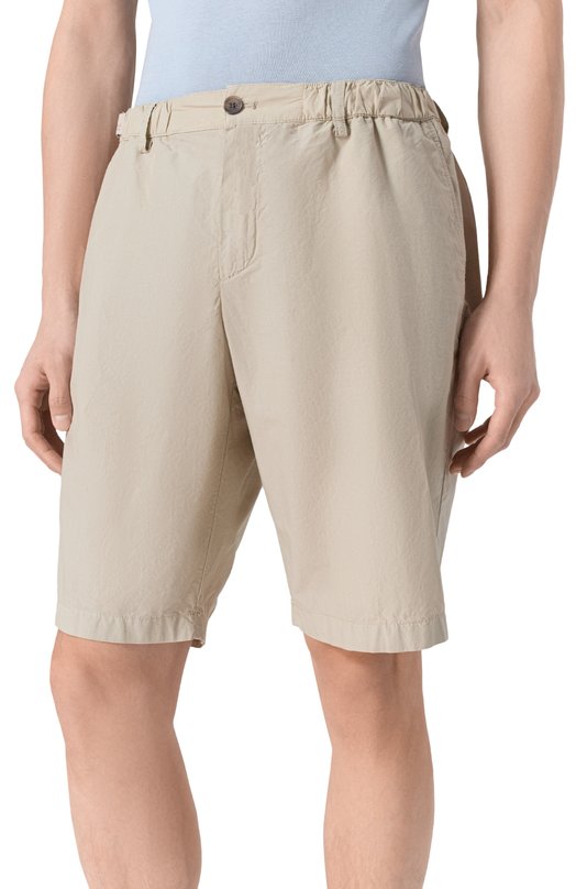 Хлопковые шорты Paul&Shark 25414026 Бежевый  25414026 Фото 3