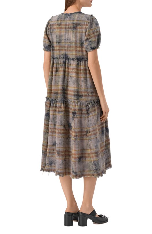 Хлопковое платье R13 R13WR045-R660B Серый  R13WR045-R660B Фото 3