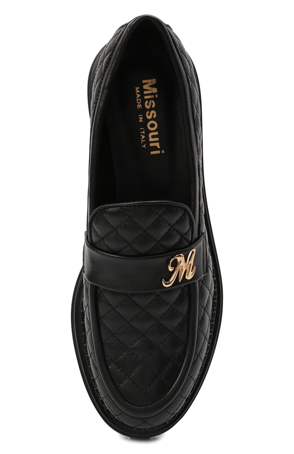 Кожаные лоферы MISSOURI черного цвета по цене 27950 руб., арт. 77161/35-41, фото 4 Кожаные лоферы MISSOURI, арт. 77161/35-41, фото 4