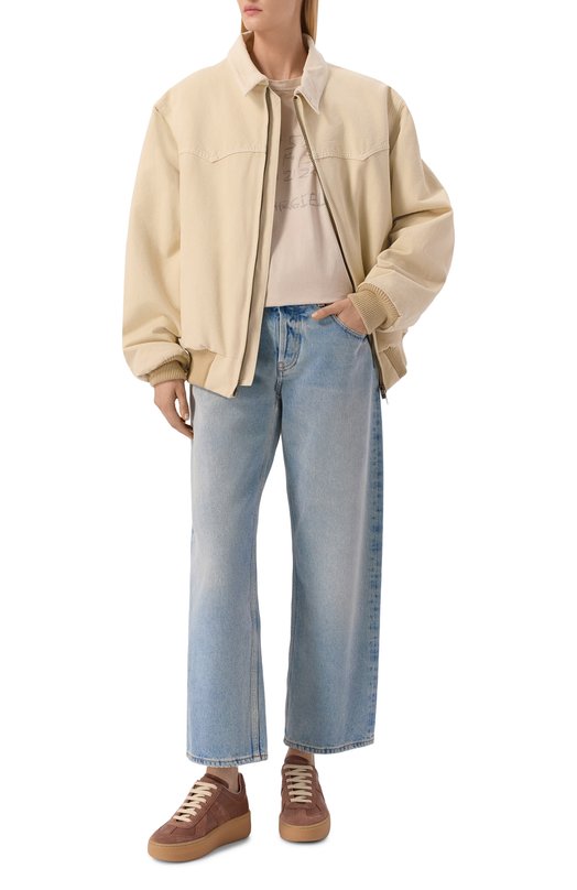 Кожаные кеды Replica Wedge Maison Margiela S58WS0282/P1895 Коричневый  S58WS0282/P1895 Фото 3