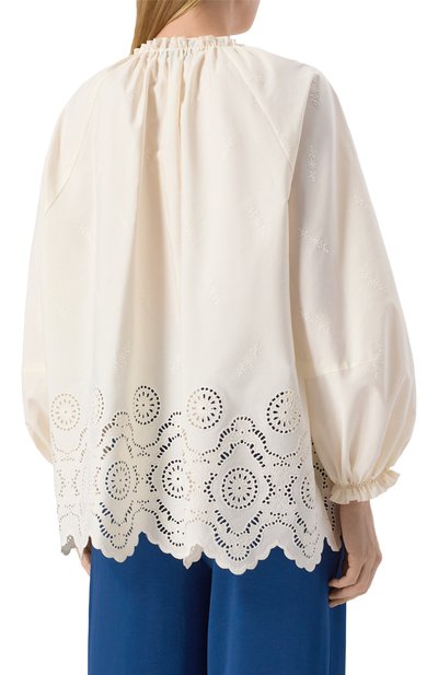 Хлопковая блузка VIKA GAZINSKAYA, арт. SS25-12208, фото 4