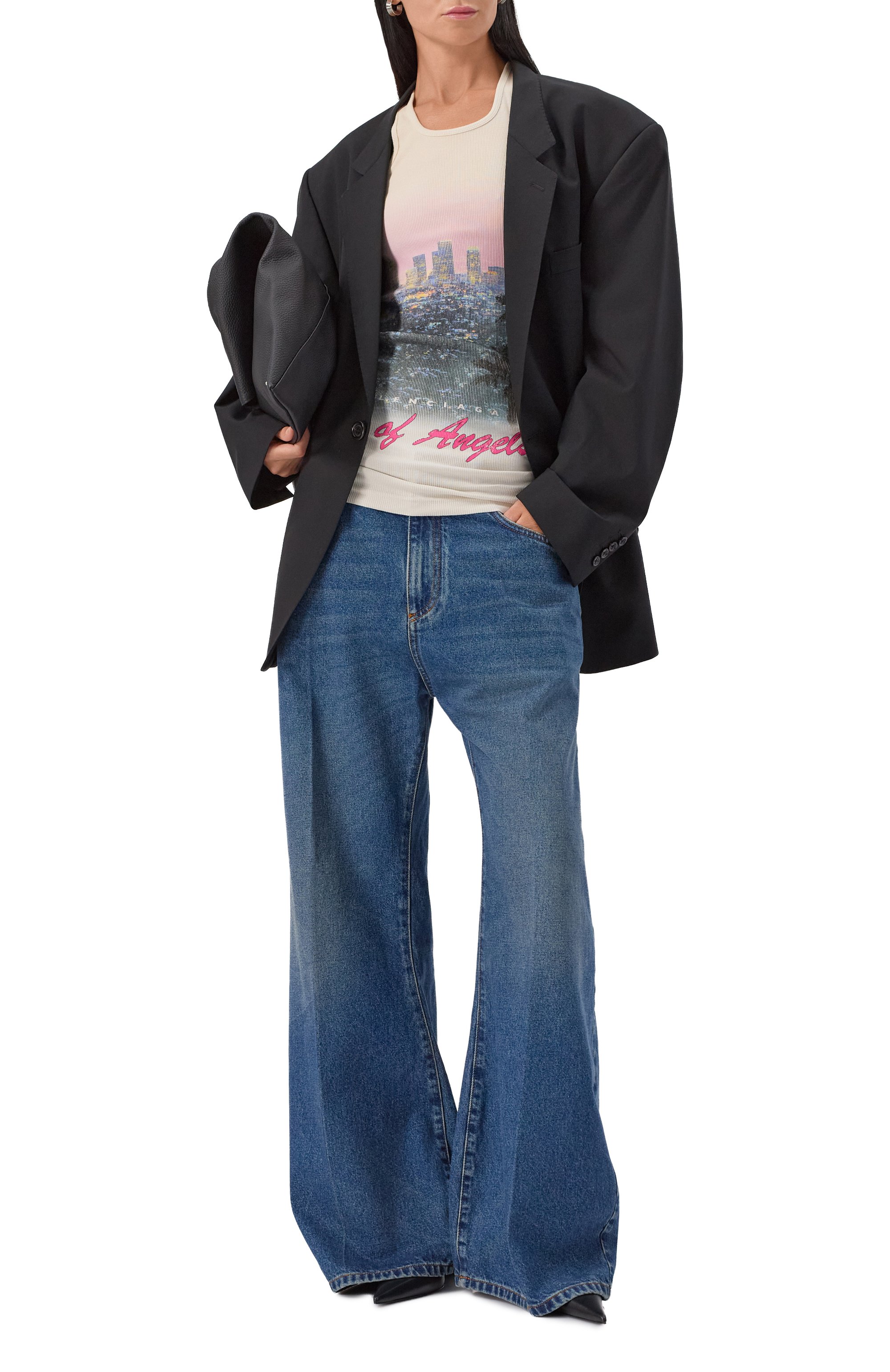 Хлопковая майка BALENCIAGA, арт. 837186/TSVR4, фото 2