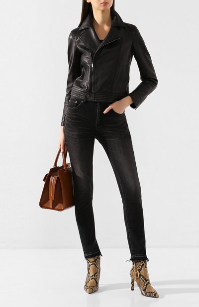 Ботильоны kate из кожи питона SAINT LAURENT, арт. 603979/LX100/PRET, фото 2